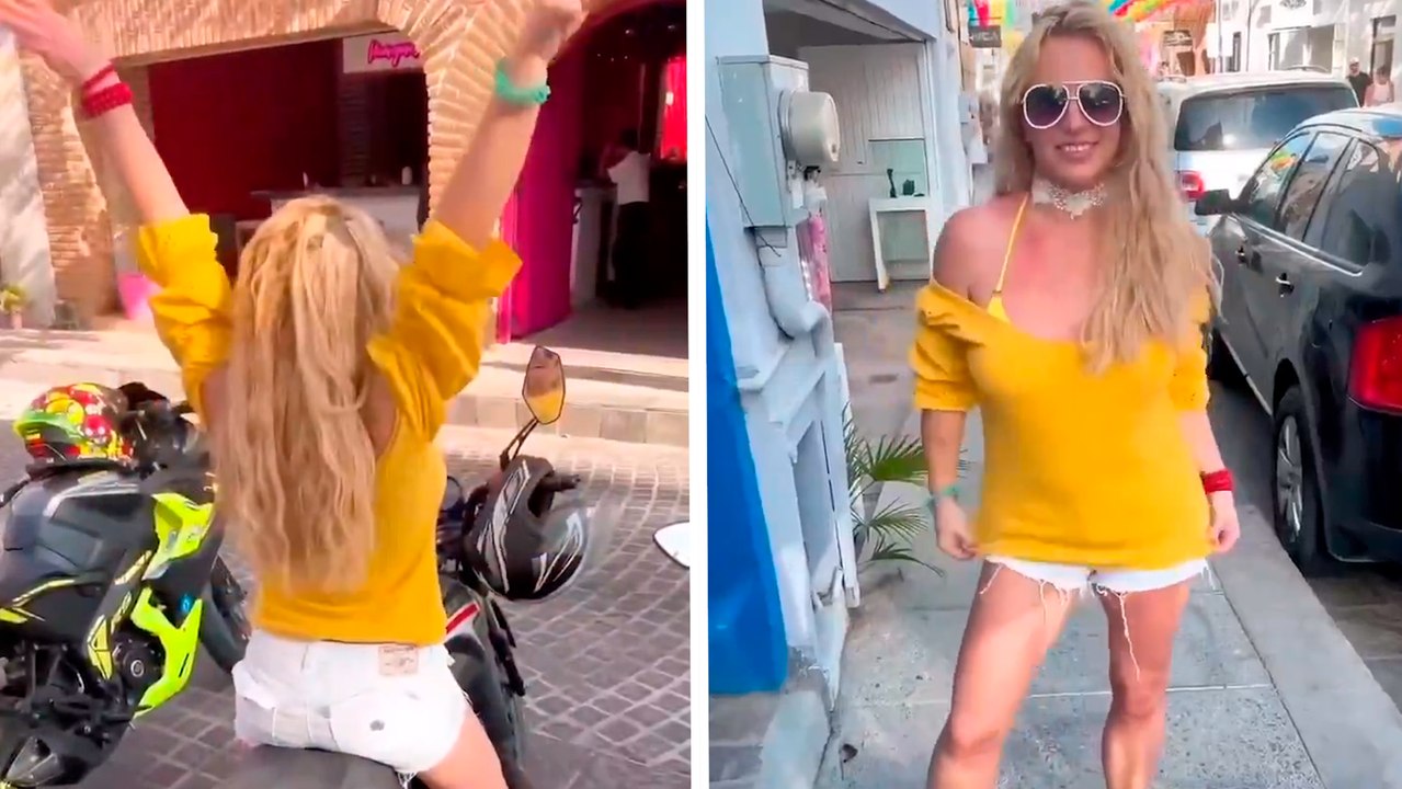 Britney Spears desata locura en México al pasear por las calles de Los Cabos
