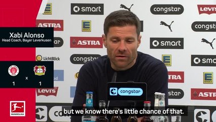 'Little chance' for Leverkusen to win the Bundesliga - Alonso