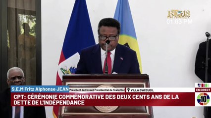 Cérémonie Commémorative des Deux Cents Ans de la Dette de l'Indépendance