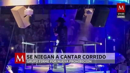 Eduin Caz, de Grupo Firme, se niega a cantar corrido en la Feria de San Marcos