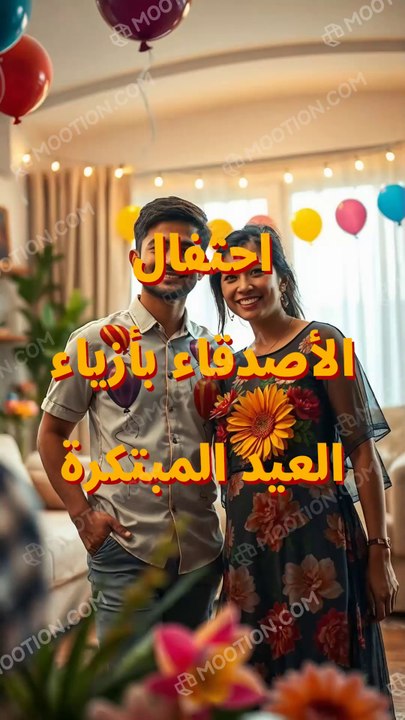 احتفال الأصدقاء بأزياء العيد المبتكرة
