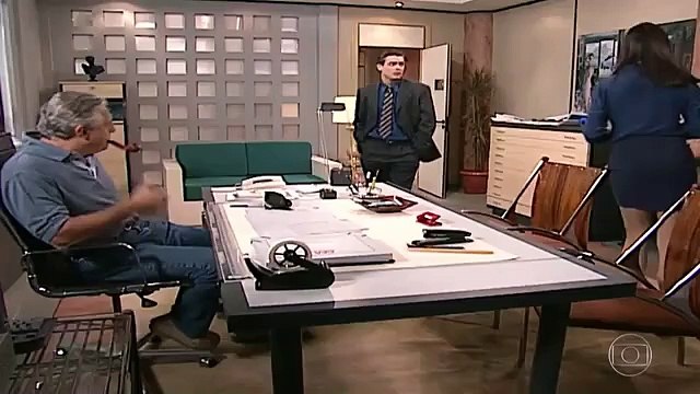 Novela Por Amor (1997) - Atílio e Marcelo discutem por conta da gravidez de Helena