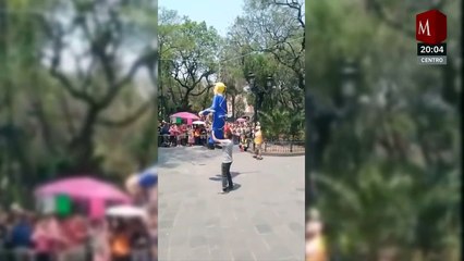 En CdMx, queman judas de Donald Trump como parte de festejos de Semana Santa