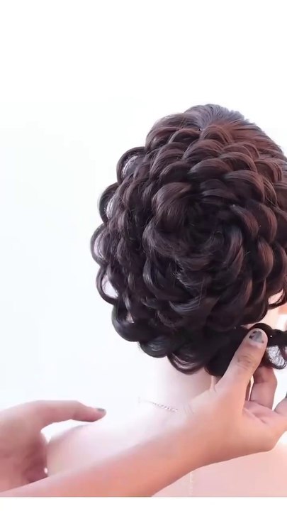Easy trick for bun hairstyle #hairstyle #diyhairstyle