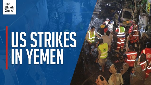 Aftermath in Sanaa neighborhood as Yemen's Houthis say US strikes kill at least 12