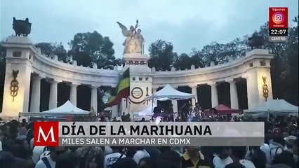 Marchan en Ciudad de México por el Día Internacional de la Marihuana
