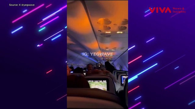 Rekaman Detik-detik Kebakaran Pesawat di Udara