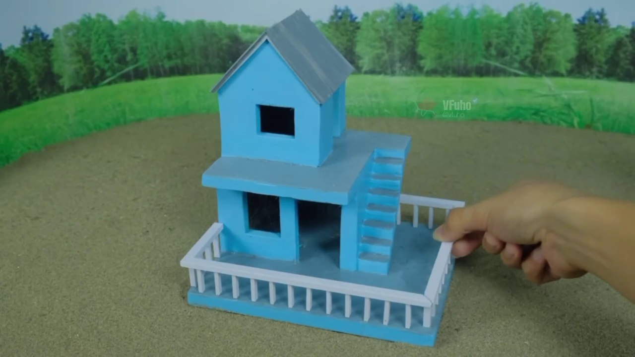 This Is Insane! How I Built a Mini House Using Only Tiny Bricks!#house #vfuho #miniature #diy