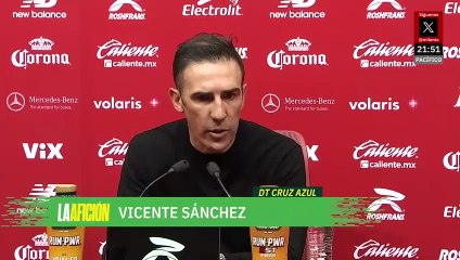 Vicente Sánchez atribuye el liderato de Cruz Azul a los esfuerzos de los jugadores