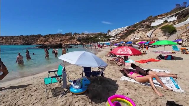 Beach : Ibiza Spain Walking Amazing Beaches in Summer