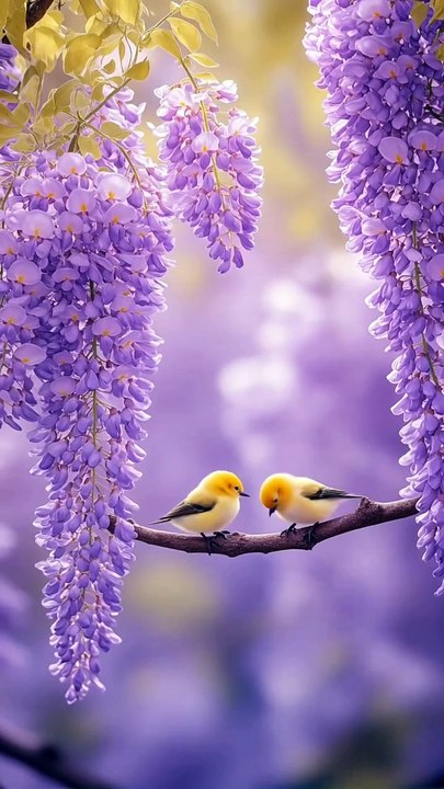 Flowers withh Birds