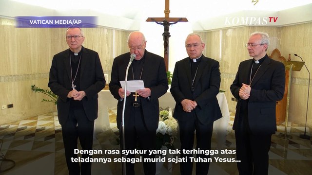 Momen Kardinal di Vatikan Umumkan Meninggalnya Paus Fransiskus