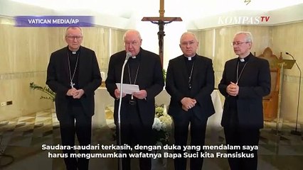 Momen Kardinal di Vatikan Umumkan Meninggalnya Paus Fransiskus