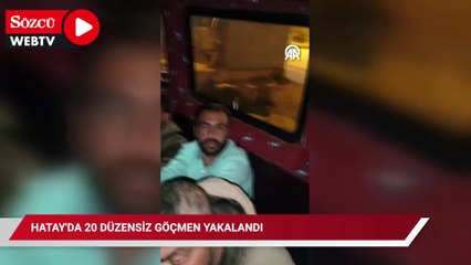 Hatay'da 20 düzensiz göçmen yakalandı
