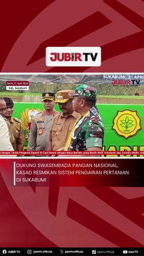Dukung Swasembada Pangan Nasional, Kasad Resmikan Sistem Pengairan Pertanian di Sukabumi