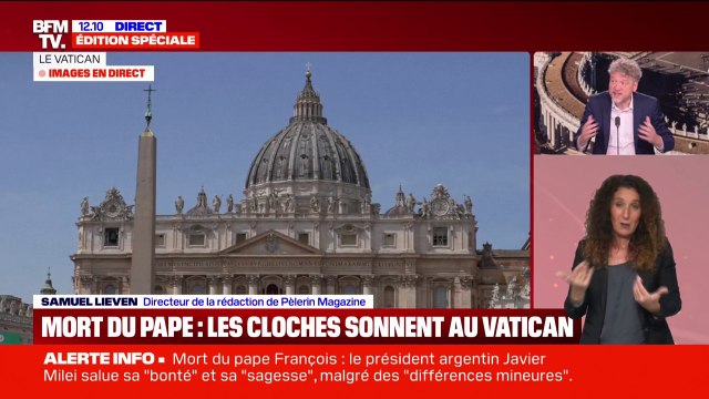 Mort du pape François: les cloches retentissent au Vatican