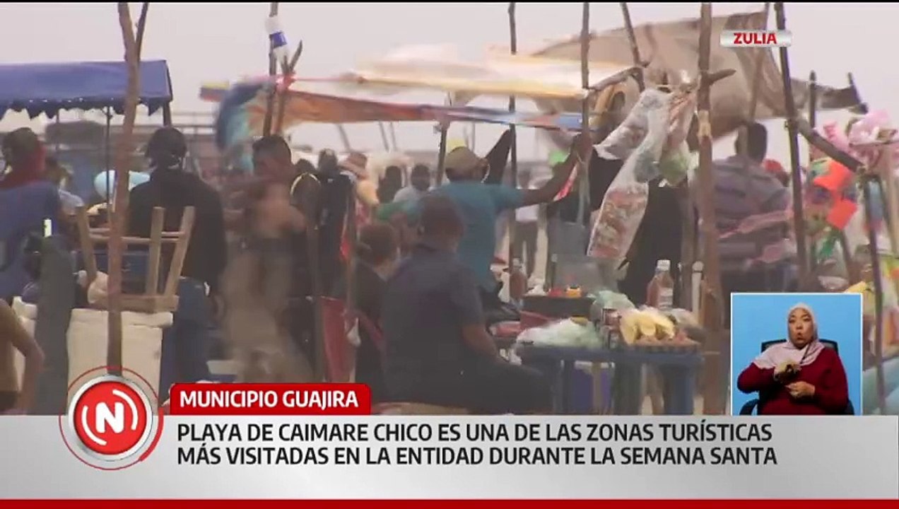 Zulia | Temporadistas disfrutaron las actividades recreativas en playa Caimare Chico durante Semana Santa