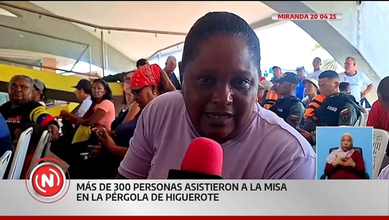 Mirandinos celebraron la tradicional Bendición del Mar en la pérgola de Higuerote
