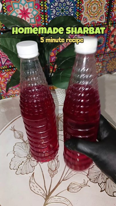 Homemade Rooh Afza Recipe | Quick LAAL Sharbat...