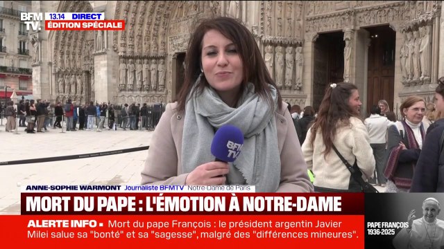 Il a cherché à rassembler : l'émotion à la sortie de Notre-Dame lors d'une messe en hommage au pape François