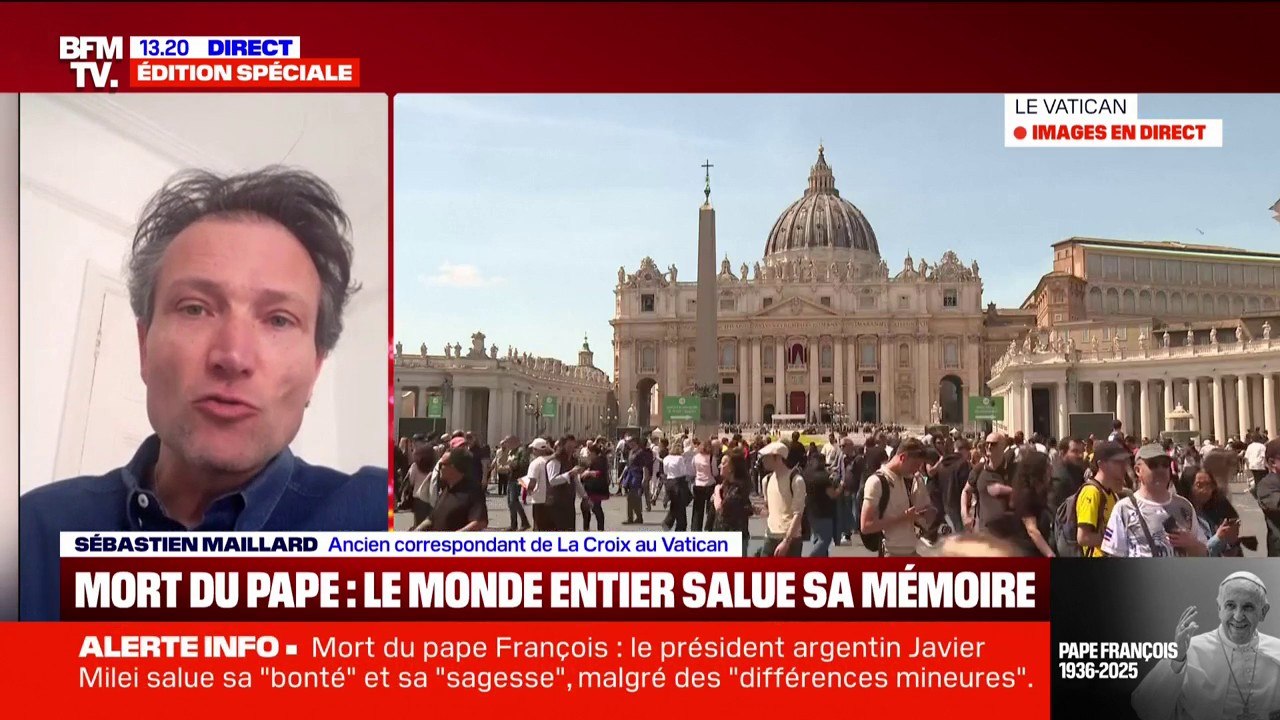 Mort du pape François: "On retiendra aussi un style, une manière d'être pape", affirme Sébastien Maillard, ancien correspondant de La Croix au Vatican