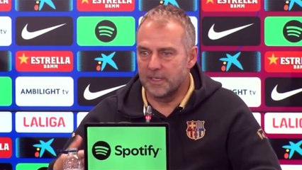 Flick: "Entiendo que los futbolistas no estén contentos por no jugar, pero no su reacción"