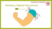 Regular hair removal helps with sweating
