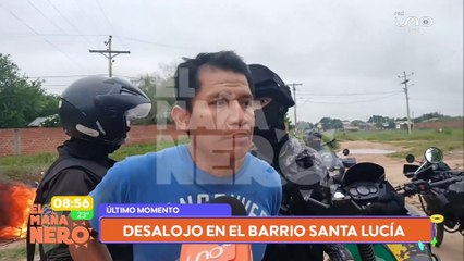 Desalojo en el barrio Santa Lucía