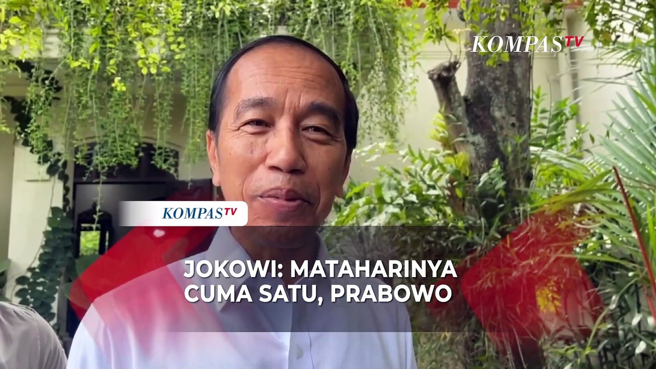 Jokowi Menjawab soal Matahari Kembar: Mataharinya Cuma Satu Presiden Prabowo Subianto