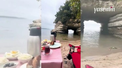 Kahvaltı sofrasını çekmek isterken kendi evlilik teklifini çekti! "Neden gülüyorsun"