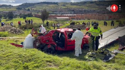 Exceso de velocidad habría causado trágico accidente en la vía Tunja – Bogotá que deja tres muertos
