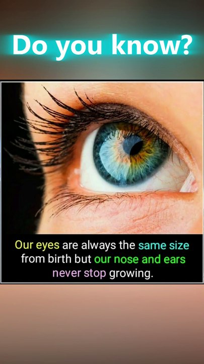 Fun Body Fact: Ears & Nose Keep Growing, Eyes Don’t!