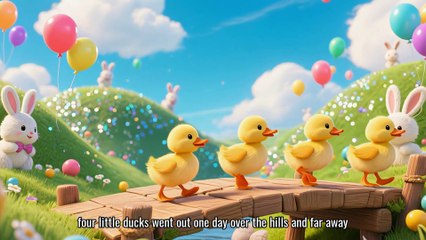 Five Little Ducks | Kids Songs | English Party Simple Songs| Nursery rhyme! Toddler Learning