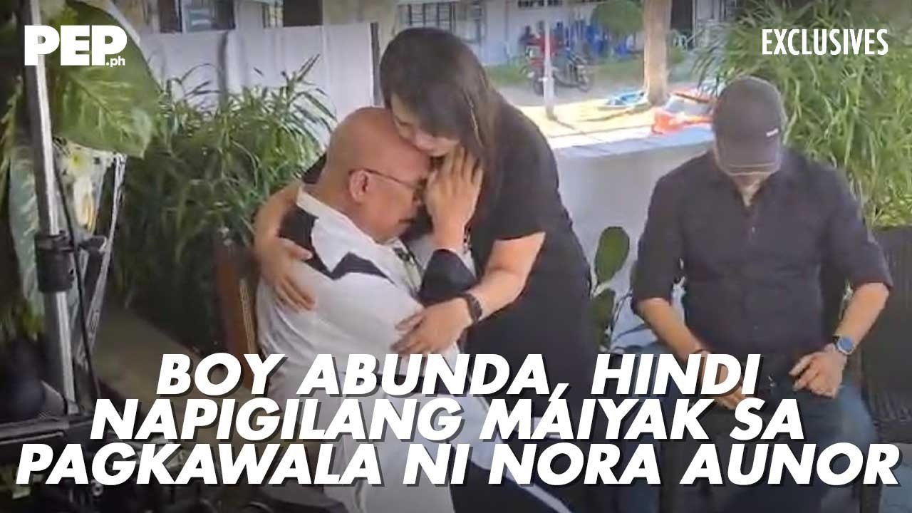 Boy Abunda breaks down, sheds tears in front of Nora Aunor’s children | PEP Exclusives