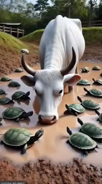 How to save the life of cow | Cow and tertile  story 😱 #facebookviral #foryouシ #BunnyAdventure #trend #amazingfacts #animation #indian #bestoftheday #trending #explore  #cartoon #Amazing #shorts #AI #duck #animals @follwer @Highlights @everyone