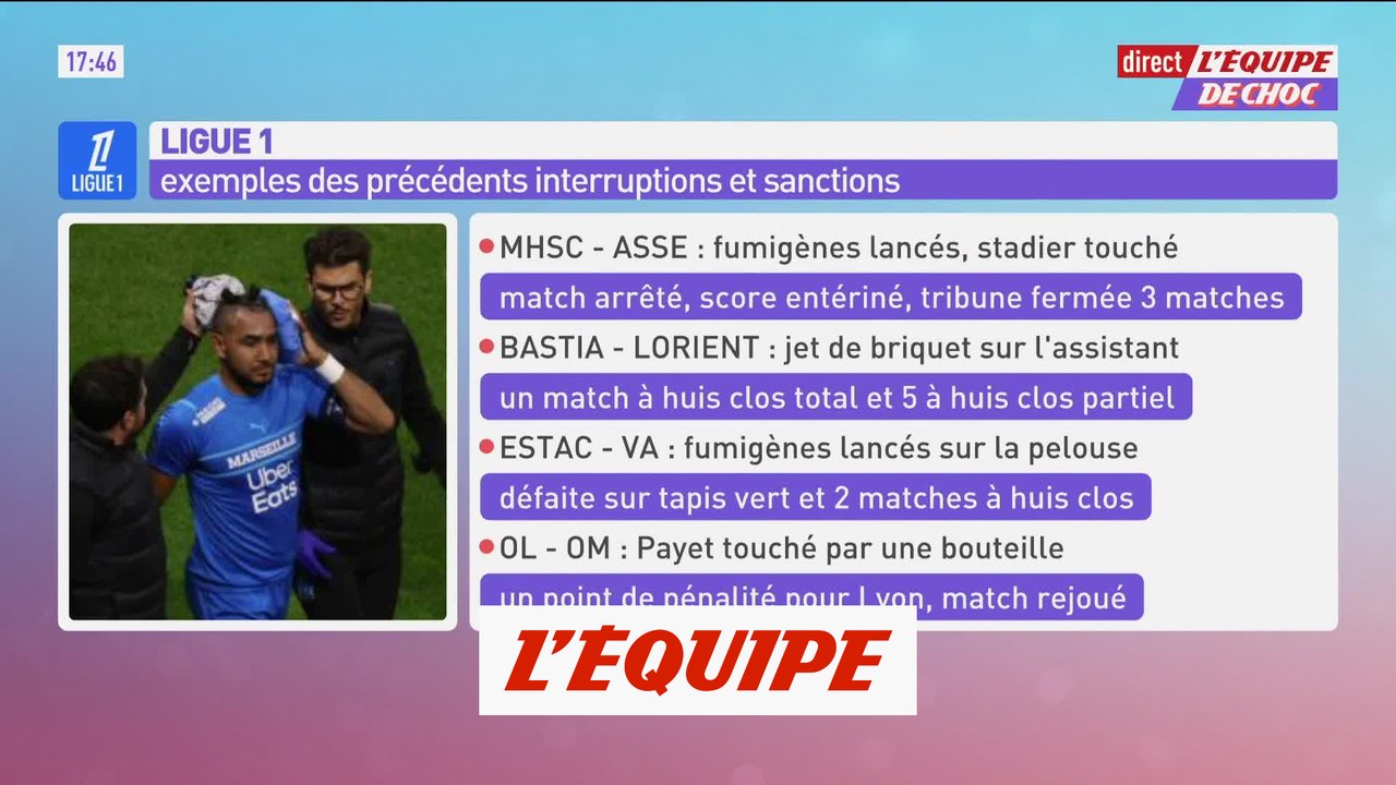 Quelles sanctions pour les autres matches interrompus après des jets de projectile ? - Foot - L1