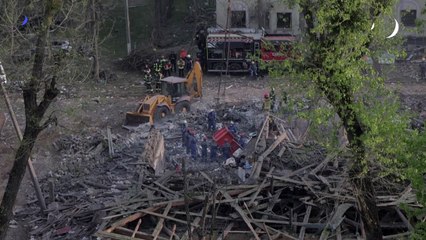 Aftermath of deadly Russian missile attack on Kyiv