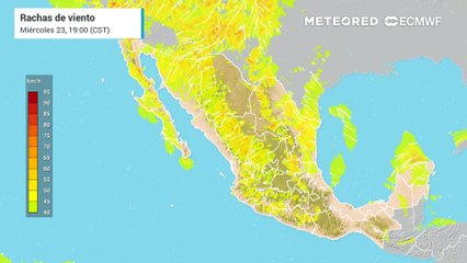 Se prevé viento de componente variable con posibles torbellinos o tornados en el estado de Coahuila. ​