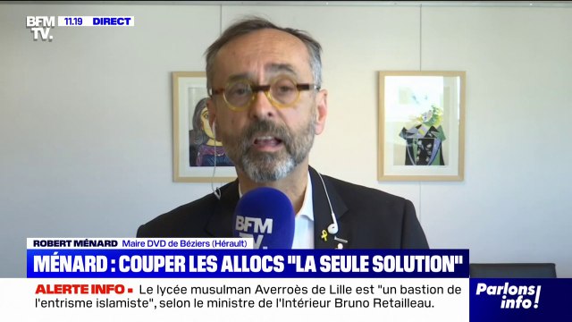 Robert Ménard envisage de suspendre les allocations familiales aux parents des enfants déscolarisés