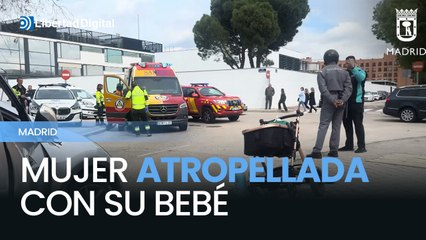 Una mujer hospitalizada tras ser atropellada con su bebé en San Blas