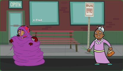 Wordgirl Power Words Story A Web of Yarn