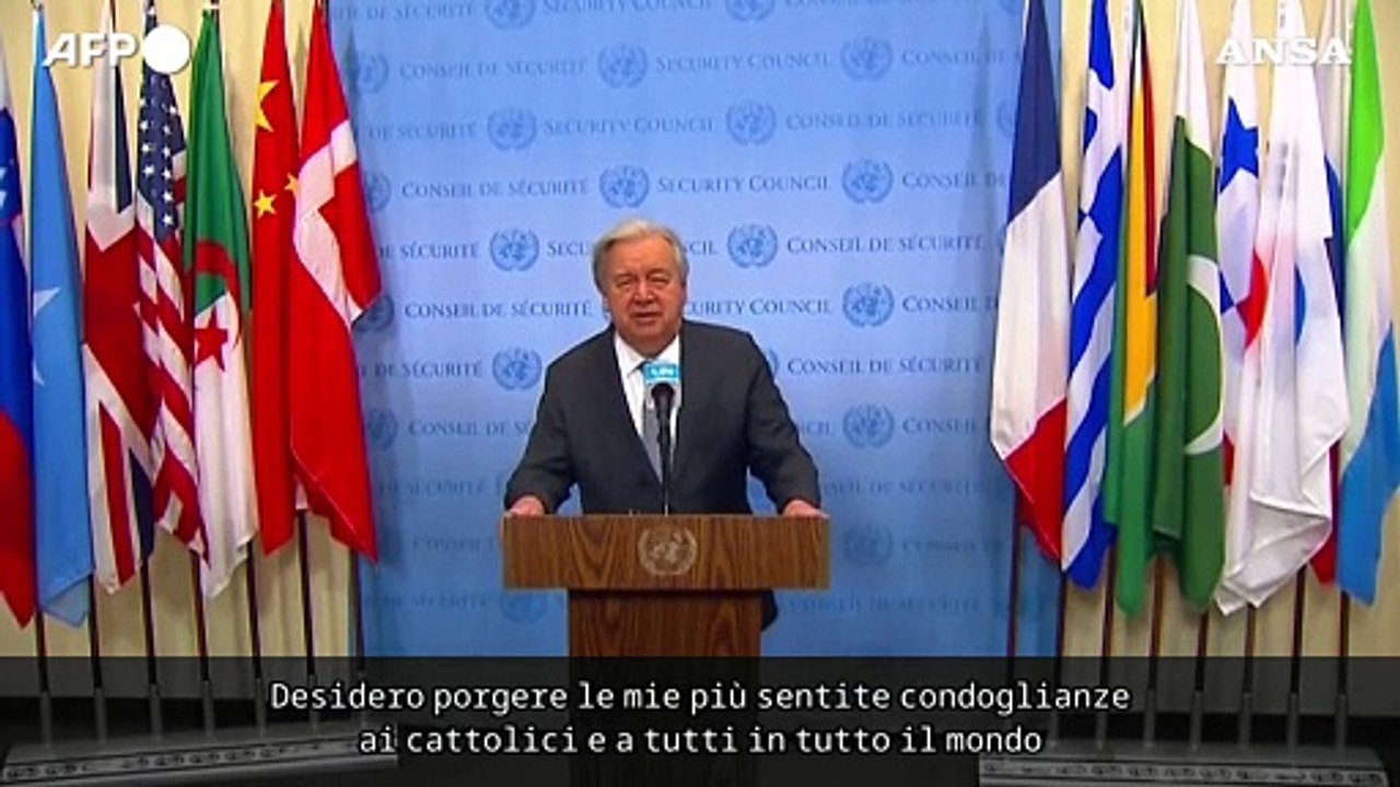Morte Papa Francesco, Guterres: "Messaggero di...