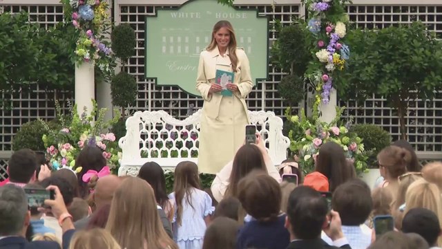 Melania Trump stuns with emotional reading to kids at 2025 White House Easter Egg Roll