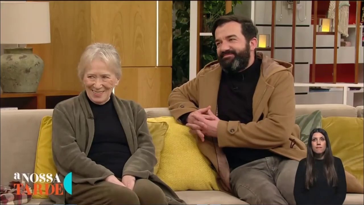 Maria do Céu Guerra com Adérito Lopes, em A Nossa Tarde, de Tânia Ribas de Oliveira, na RTP 1 (10 de março 2025)
