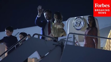 Vice President JD Vance And His Family Arrive In Jaipur, India
