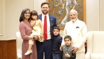Watch: PM Modi hosts Vance family in Delhi, leaders discuss India-US trade deal