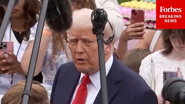 President Trump Speaks To Reporters About Pope Francis, Tariffs, Russia-Ukraine War, And Pete Hegseth