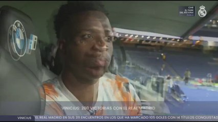 La declaración de amor de Vinicius al Real Madrid en sus 200 partidos vestido de blanco