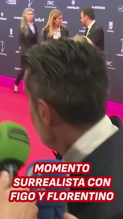 Figo llama a Florentino para que conteste sobre Ancelotti | Premios Laureus 2025