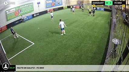 Faute de Salif B - Fc Bro